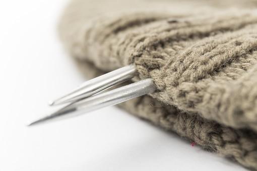 照片素材(图片): 针织 毛线 织针 针织 手工业